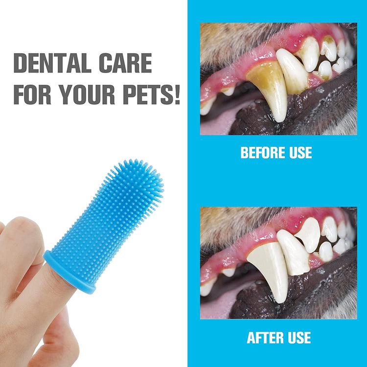 Finger Toothbrush For Dog Teeth Cleaning