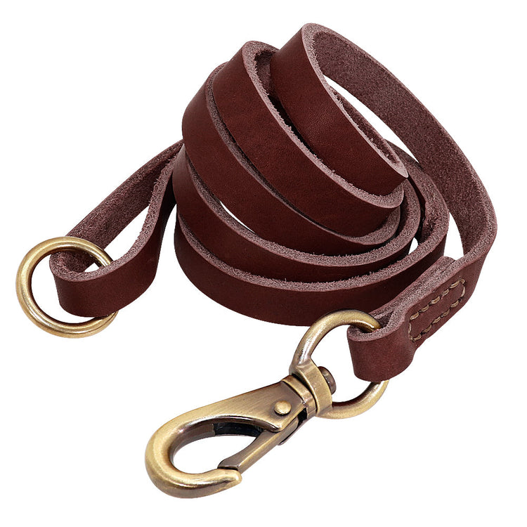 Beaufort Hunt Leather Dog Collar Leash Set