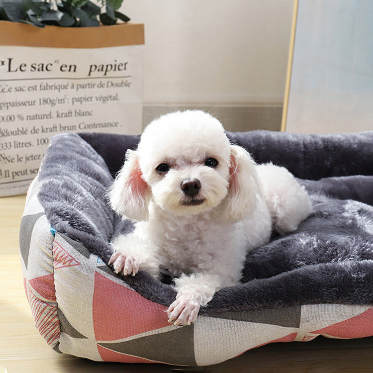 Comfortable Bed For Dogs – Cute Cartoon Pattern