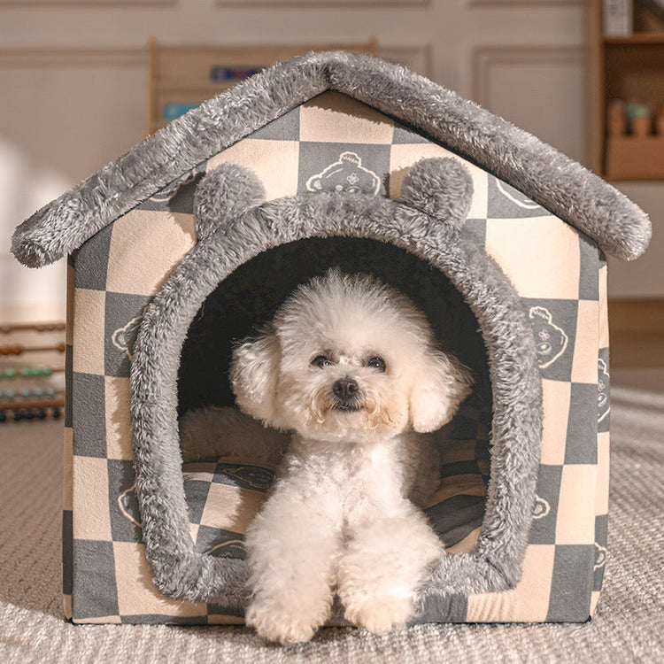 Cute Textured Bed For Dogs