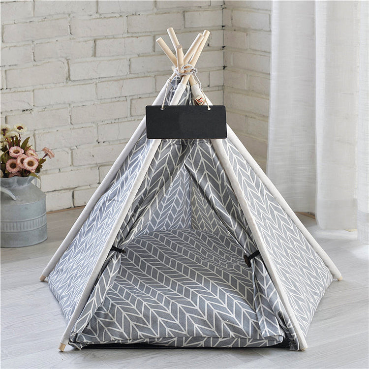 Teepee Dog Bed | Puppy Teepee | Teepee Dog House | Dog Teepee with Cushion