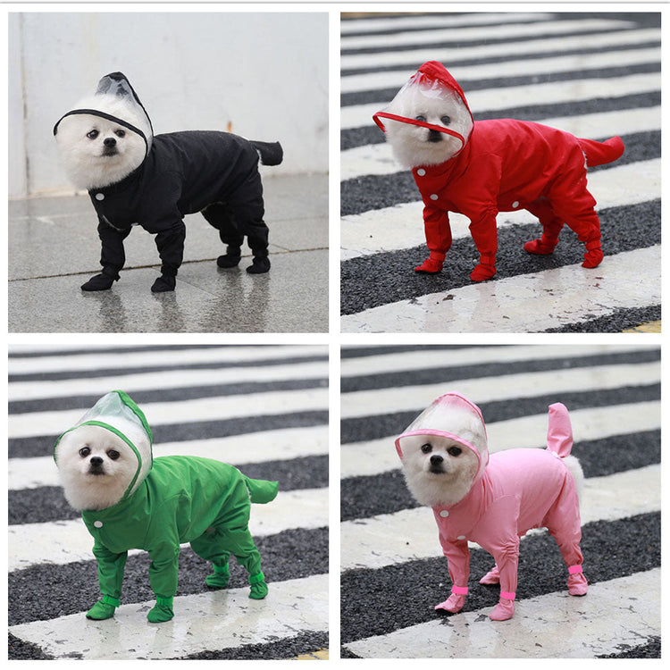 Dog Raincoat with Hood