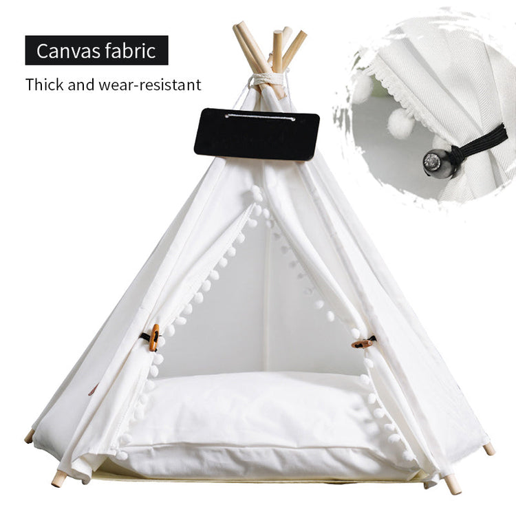 Teepee Dog Bed | Puppy Teepee | Teepee Dog House | Dog Teepee with Cushion